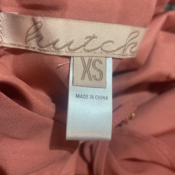 Hutch ModCloth Salmon Blush Pink Dress Sz 0 NEW Chiffon Wrap Dress - Picture 4 of 5